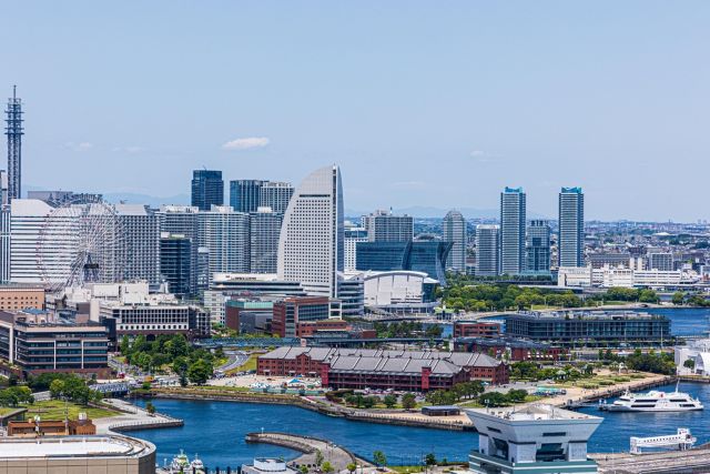 昼間の横浜市街